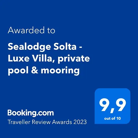 Dreamlodge - Luxe Dalmatian Villa, Private Pool, Parking, Mooring, Breathtaking Sea & Mountain View, At 150 M From Idyllic Private * Rogač